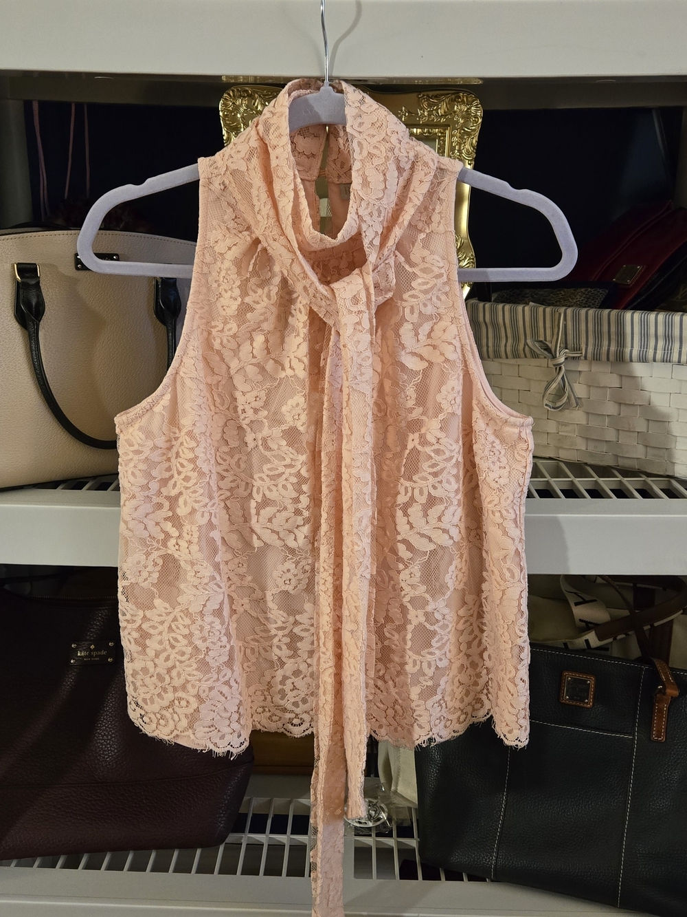 Rye Grass Coquette/Fairy Core Lace Sleeveless Top